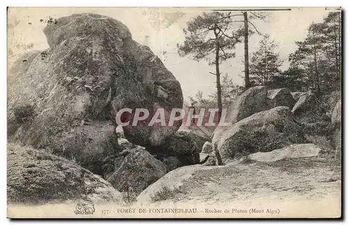 Cartes postales Foret de Fontainebleau Rocher de Plutus Mont Aigu