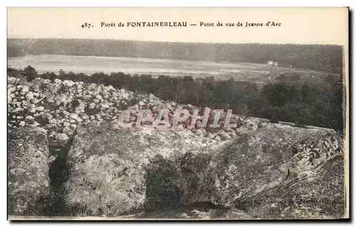 Cartes postales Foret de Fontainebleau Point de ue de Jeannre d&#39Arc