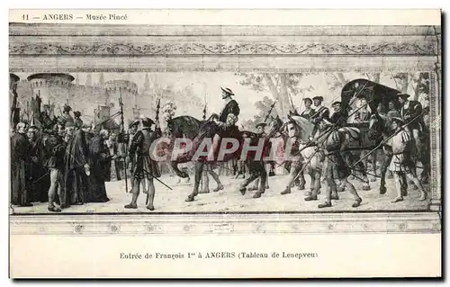 Ansichtskarte AK Entree de Francois 1er a Angers Tableau de Lepnepveu