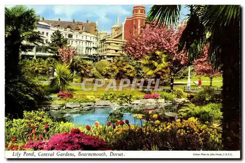 Cartes postales Lily Pond Central Gardens Bournemouth Dorset