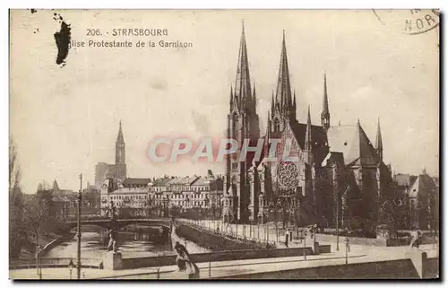 Cartes postales Strasbourg Eglise Protestande de la Garnison