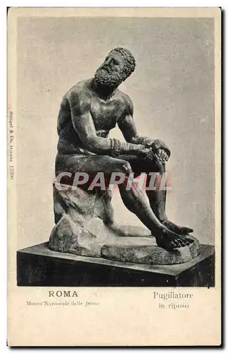 Cartes postales Roma Pugillatore in riposo Museo nazionale delle Jerme