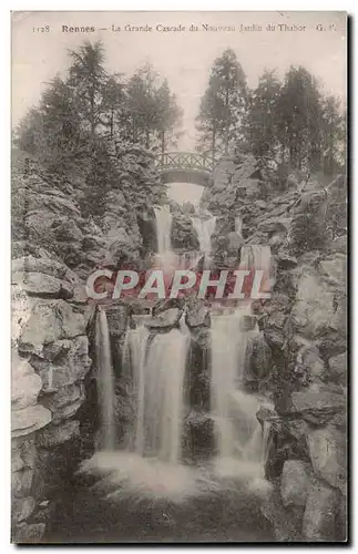 Ansichtskarte AK Rennes la grante Cascade du nouveau Jardin du Thabour