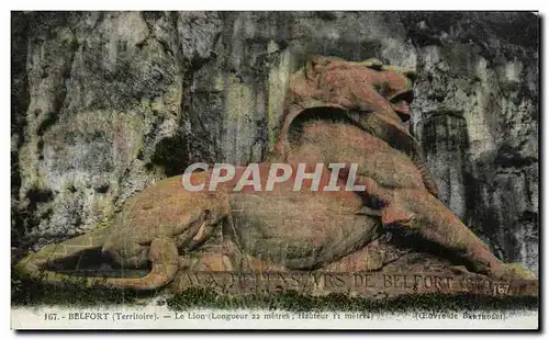 Cartes postales Belfort Le lion