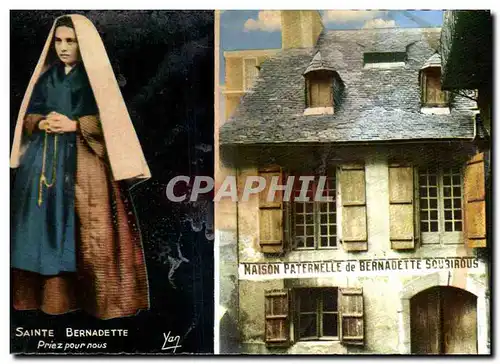 Cartes postales Loudres Bernadette Soubirous et la Maison Paternelle