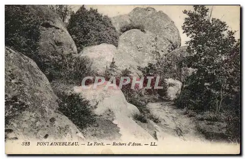 Cartes postales Fontainebleau La Foret Rochers d&#39Avon