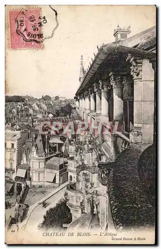 Cartes postales Chateau De Blois L&#39Attique Gargouille Diable