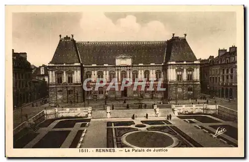 Cartes postales Rennes Le Palais de Justice