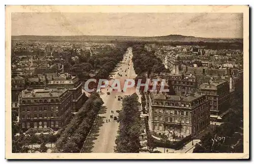 Ansichtskarte AK Paris En Flanant L&#39Avenue du Bois de Boulogne vue de l&#39Arc de Triomphe