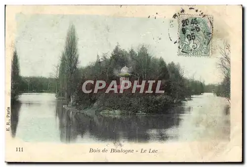 Cartes postales Bois de Boulogne Le Lac