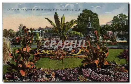 Cartes postales Angers Le Jardin Du Mail Et Ses Magnifiques Massifs Fleuris