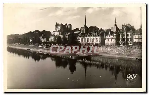 Moderne Karte Saumur La Lorte L&#39Hotel De Ville Et Le Chateau Fort