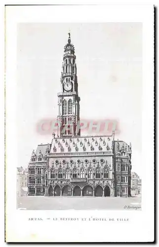 Cartes postales Arras Le Beffroy Et L'Hotel De Ville