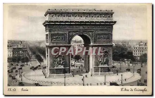 Cartes postales Paris L&#39Arc de Triomphe