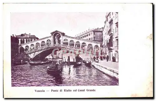 Cartes postales Venezia Ponte di Rialto sul Cannal Grande