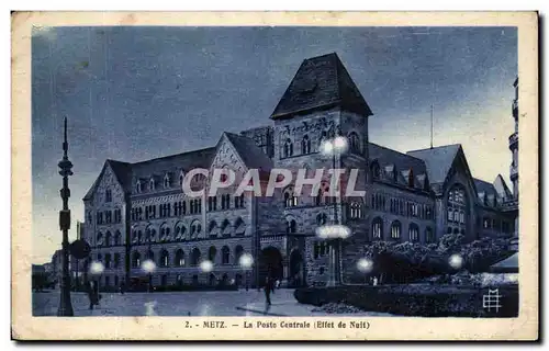 Cartes postales Metz La Poste Centrale