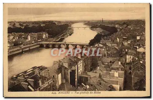 Cartes postales Angers Vue generale du Maine