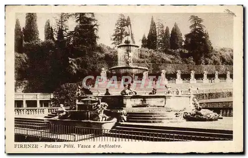 Cartes postales Firenze Palazzo Pitti Vasca Anfiteatro