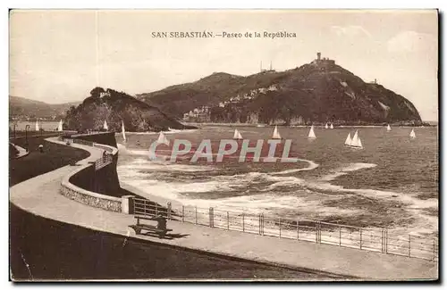 Cartes postales San Sebastian Paseo de la Republica