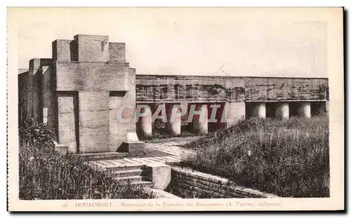 Ansichtskarte AK Douaumont Monument De La Tranchee Des Baionnettes Militaria