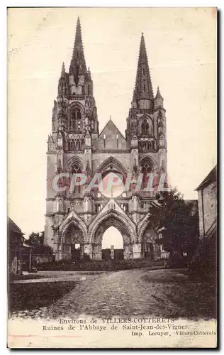 Cartes postales Environs De Villers Cotterets Ruines De l&#39abbaye De Saint Jean Des vignes