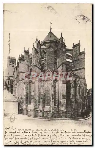 Ansichtskarte AK Soissons Abside De La Cathedrale