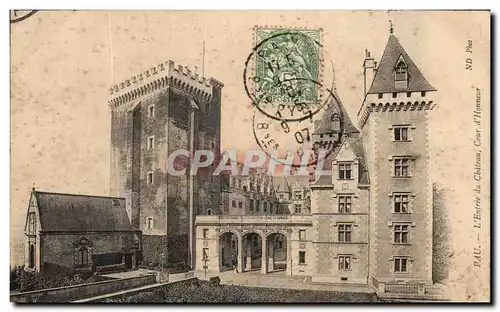 Cartes postales Pau L'Entree Du chateau Cour d'Honneur