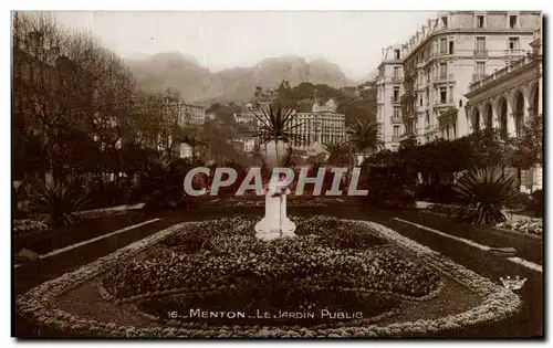 Cartes postales Menton Le Jardin Public