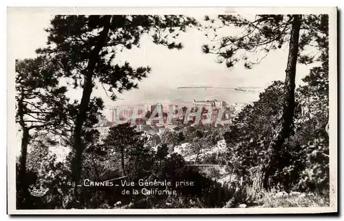 Ansichtskarte AK Cannes Vue Generale Prise De La Californie