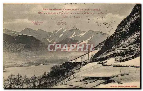 Ansichtskarte AK Les Pyrenees Centrales Arreau Fond De La Vallee d&#39Aure Massif de Lustou