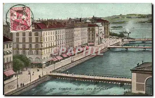 Cartes postales Geneve Quai des Bergues