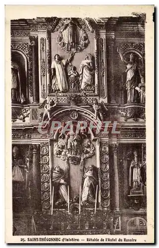 Cartes postales Saint Thegonnec Retable de I&#39Autel du Rosaire