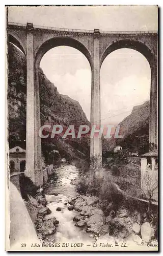 Cartes postales Les Gorges du Loup Le Viaduc