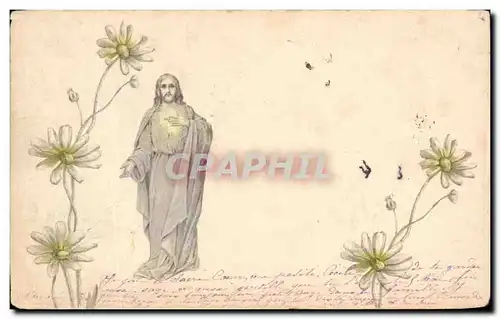 Cartes postales Christ Fleurs