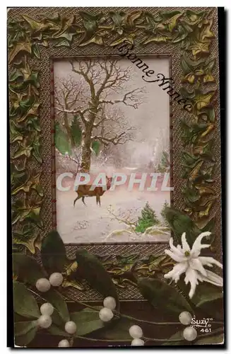 Cartes postales Bonne Annee Biche