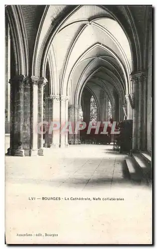 Cartes postales Bourges La Cathedrale Nefs Collaterales