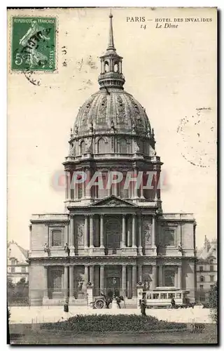 Cartes postales Paris Hotel Des Invalides Le Dome
