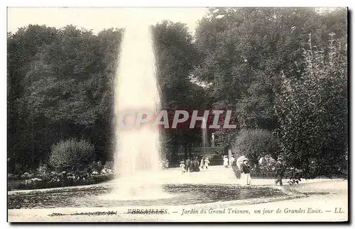 Cartes postales Versailles Jardin Du Grand Trianon Un Jour De Grandes Eaux