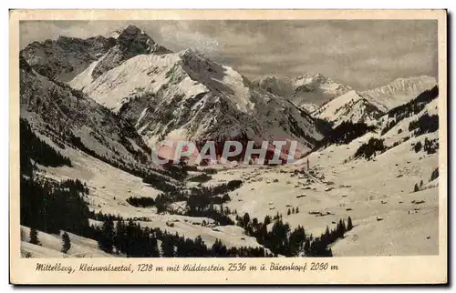 Cartes postales Mittellecg Kleinwalsectal Mit Widdecstein Bacenkopf