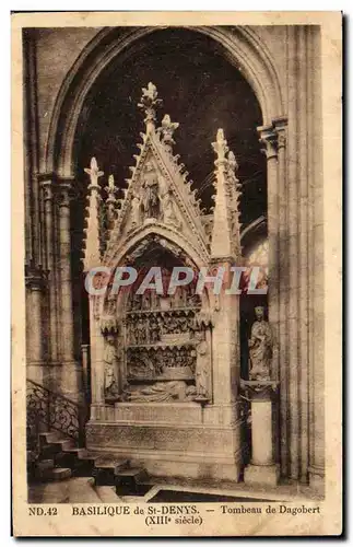 Cartes postales Basilique De St Denys Tombeau De Dagobert