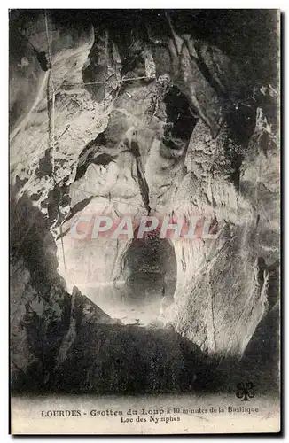 Cartes postales Lourdes Grottes Du Loup Minutes De La Basilique Lac Des Nymphes