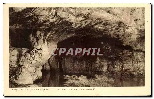 Cartes postales Source Du Lison La Grotte Et La Chaire