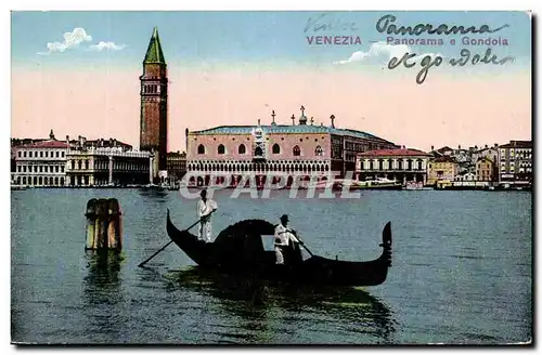 Cartes postales Venezia Panorama e Gondola