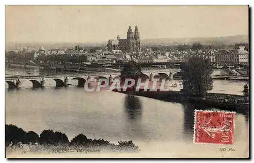 Cartes postales Tours Vue Generale