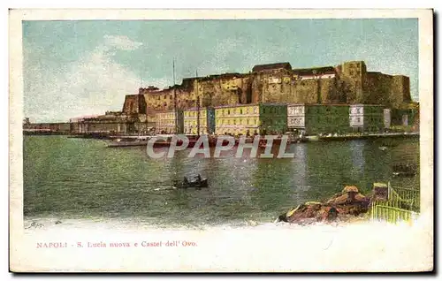 Ansichtskarte AK Napoli Lucia Nuova Castel Dell Ovo