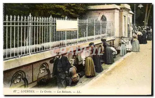 Cartes postales Lourdes La Grotte Les Robinets