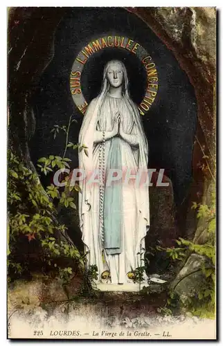 Cartes postales Lourdes La Vierge de la Grotle