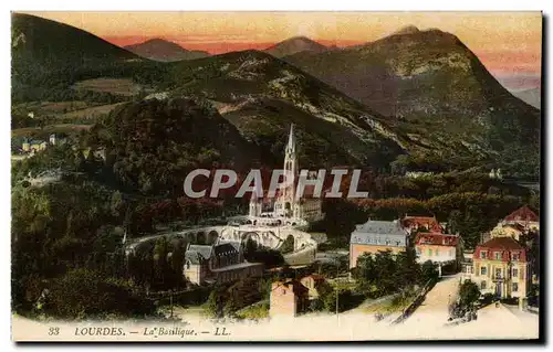 Cartes postales Lourdes La Basilique