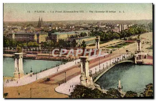 Cartes postales Paris Le Pont Alexandre III