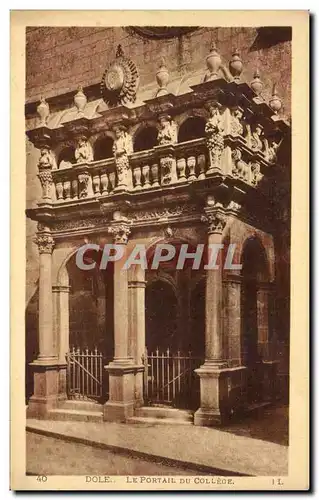 Cartes postales Dole Le Portail Du College